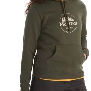 Marmot Women's Culebra Peak Olive Hoodie NWT
